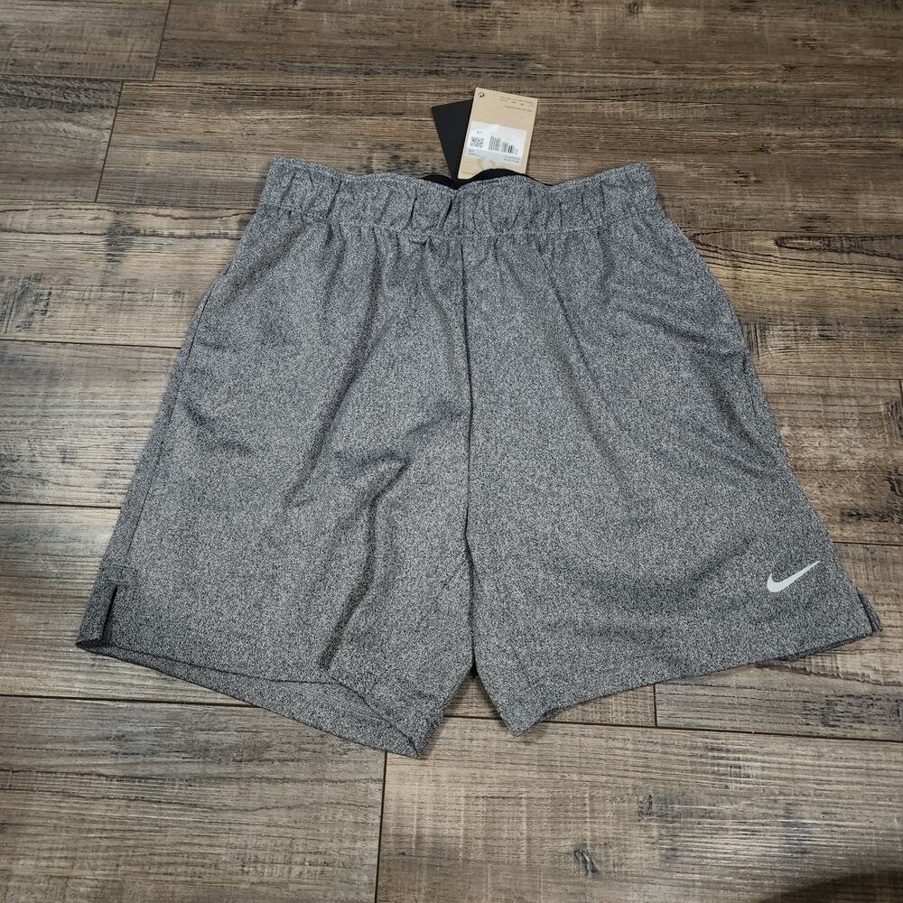 NWT Gray Nike womens training dri fit shorts XS DX6024-011 2633
